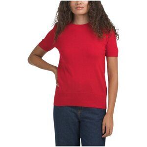 THEORY Cashmere Tolleree Short Sleeve Sweater